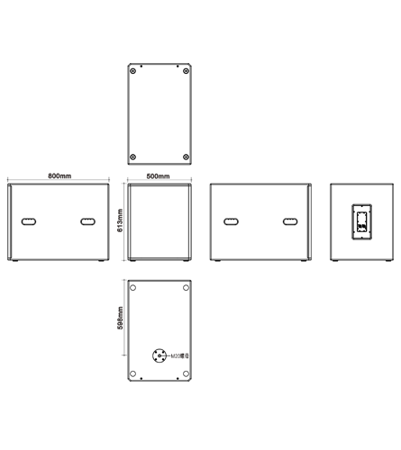 PDF-18BDⅡ 三视图 产品尺寸图445乘500px.png